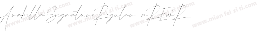 ArabillaSignatureRegular nREwR字体转换